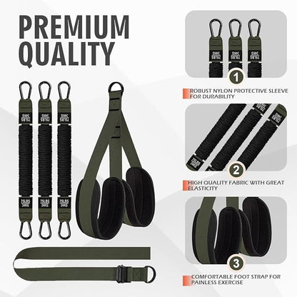 LEEKEY Resistance Bands, Exercise Bands with Handles,Pull Up Assist Bands - Bands for Working