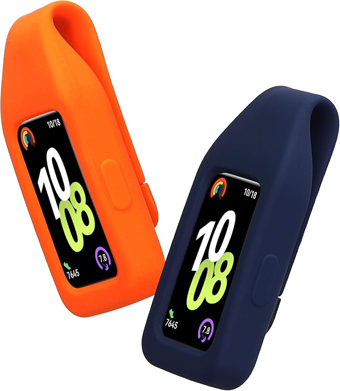 kwmobile 2X Clip Holders Compatible with Huawei Band 10/9 / 8 - Clip-On Holder Replacement Set