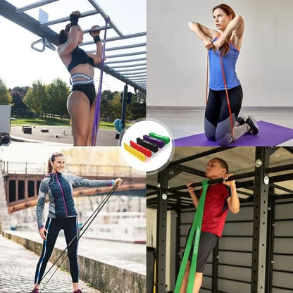 POWER GUIDANCE Pull Up Assist Bands - Stretch Resistance Band - Mobility Band - Powerlifting Bands