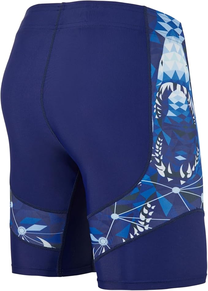 HUGE SPORTS Men's Rash Guard Swim Shorts Compression Swimming Jammer Cool Dry Active Swimsuit