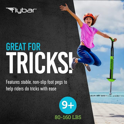Flybar Master Pogo Stick for Kids Ages 9+, 80–160 lbs – Easy Grip Handles – Active Exercise Toy for