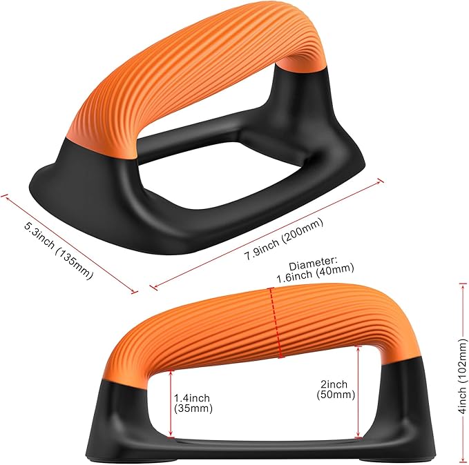 Kipika Push Up Bars, Pushup Stands With Thickened Soft Plastic Handle, Stable and Non-Slip Base