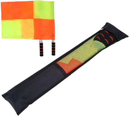 2PCS 18IN Flag Soccer Linesman Flag, Soccer Referee Flags, Red and Yellow Referee Flags Suitable