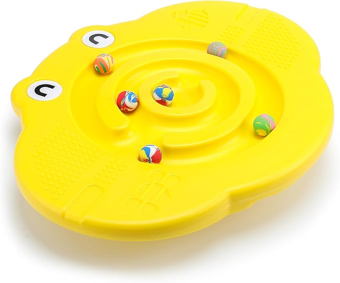 Maze Balance Board for Kids Plastic Wobble Rocker Balance Board with Mini Balls Load 170lb for