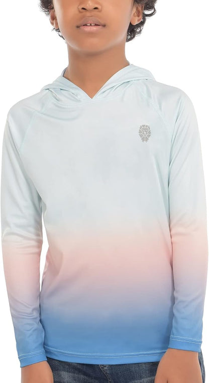 Hoodies for Boys Outdoor Recreation Shirts - Youth Athletic Tops Sun Protection UPF 50+