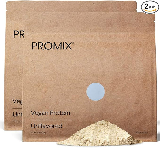 ProMix Nutrition Plant-Based Vegan Protein Powder, Unflavored - Pea Protein & Vitamin B-12 - ­Post