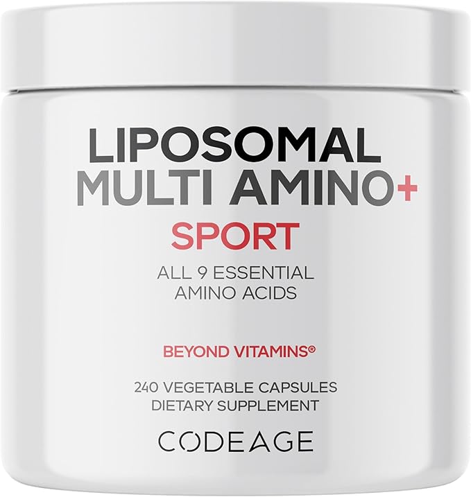 Codeage Multi Amino+ BCAA & EAA Supplement, All 9 Essential Amino Acids, Free-Form Branched-Chain