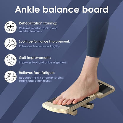 Ankle Balance Board - Non-Slip Balance Board for Physical Therapy, Fast Injury Recovery & Core