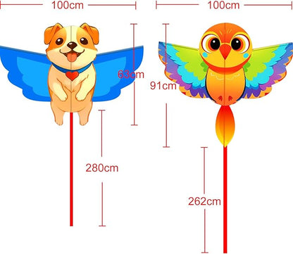 HENGDA KITE Animals Kite for Kids Beginners and Adults Cute Design High Definition Printing Easy to
