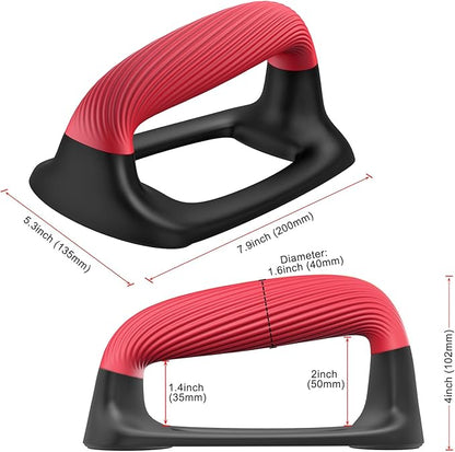 Kipika Push Up Bars, Pushup Stands With Thickened Soft Plastic Handle, Stable and Non-Slip Base