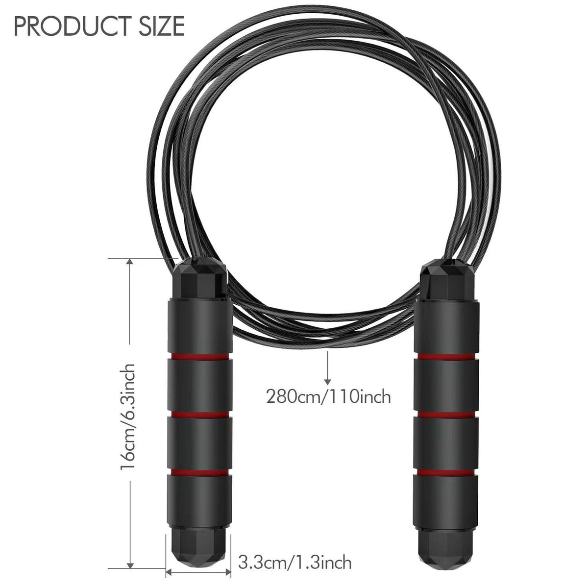 Jump Rope, Tangle-Free Rapid Speed Jumping Rope, adjustable jump rope, suitable for women, men, and