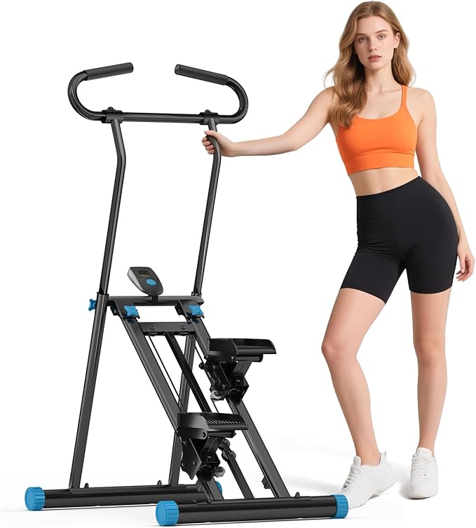Stair Stepper for Home Gym, 2025 Upgrade Stair Climber w/ 3-Level Resistance & Height, Non-Slip