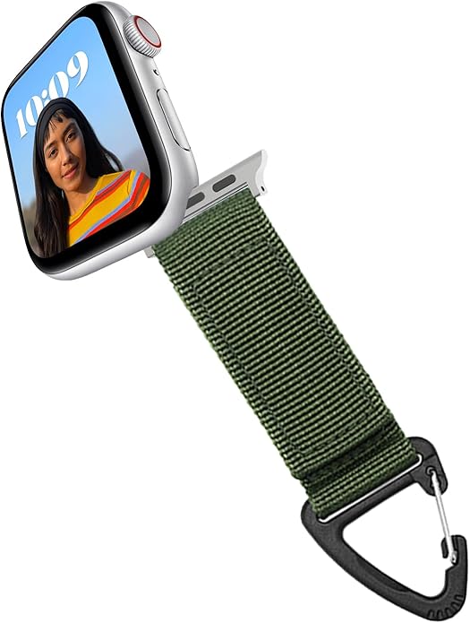 Tactical Duty Belt Keychain Compatible with Apple Watch 38mm 40mm 41mm 42mm 44mm 45mm 46mm 49mm
