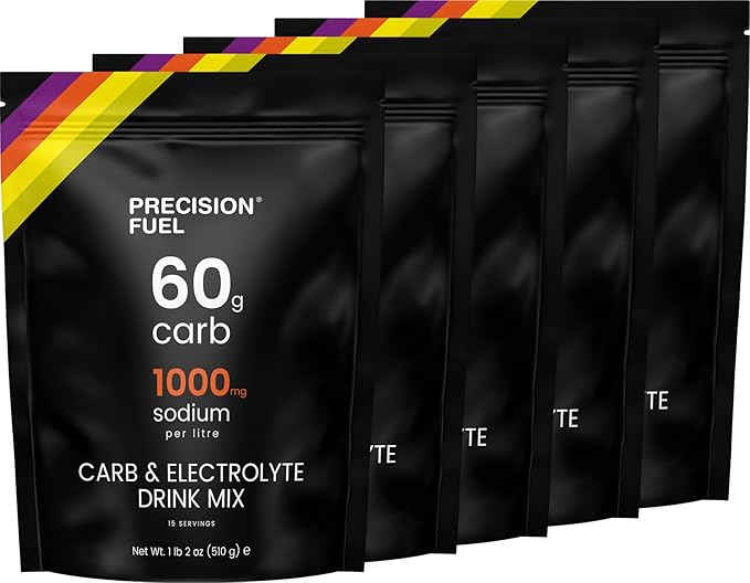 Precision Fuel PF 60 Carb & Electrolyte Drink Mix Powder for Hydration & Energy - Endurance Sports
