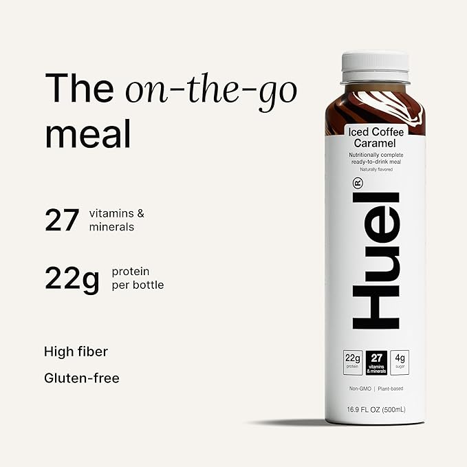Huel Ready-to-Drink | Iced Coffee Caramel Meal Replacement Shake | High Protein Drink |