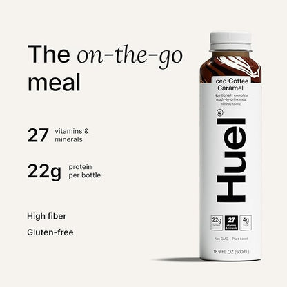 Huel Ready-to-Drink | Iced Coffee Caramel Meal Replacement Shake | High Protein Drink |