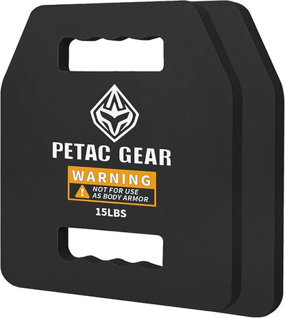 PETAC GEAR Tactical Weights Plates For Weighted Vest For Men Workout,5/10/15/20 LBS Weight Strength