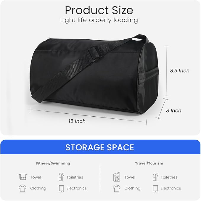 C&F BOGMOST Small Gym Bag for Women & Men,Small Lightweight Duffel Bag Carry On Bags Mini Duffel