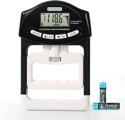 Handeful Grip Strength Tester Trainer - Dynamometer Handgrip Measurer Meter, Handheld Strengthener
