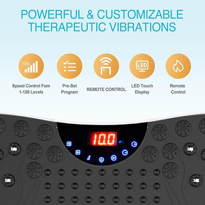 AXV Vibration Plate Exercise Machine Whole Body Workout Portable Mini Vibrate Fitness Platform