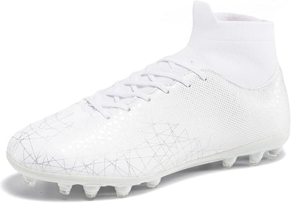 Kids Soccer Cleats High Top Training Youth Football Cleats, Boys Girls Athletic Outdoor