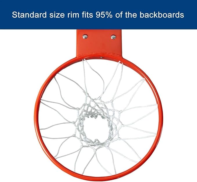 Professional 180º Heavy Duty Breakaway Basketball Rim，18 inch Single Spring Flex Rim Goal