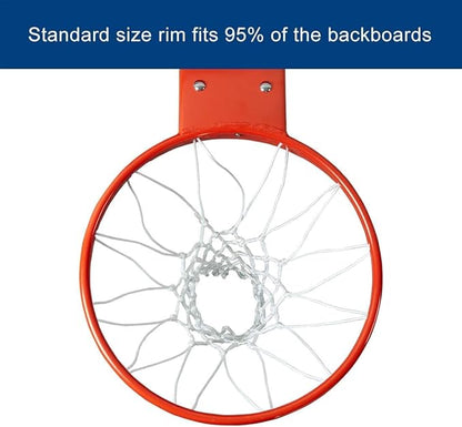 Professional 180º Heavy Duty Breakaway Basketball Rim，18 inch Single Spring Flex Rim Goal