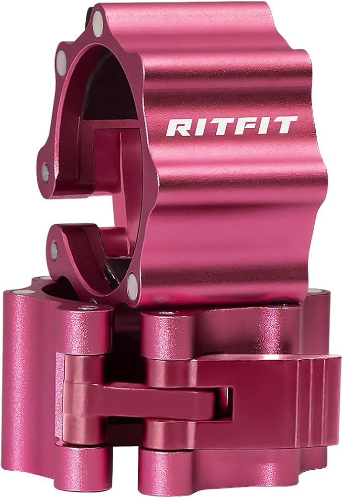 RitFit 2-Inch Magnetic Barbell Collars Locking Clamps - Heavy Duty Aluminum Alloy, Quick Release