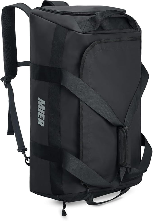 MIER Gym Bag for Men Large Duffel Backpack with Shoe Compartment, 60L Convertible Duffle Bags