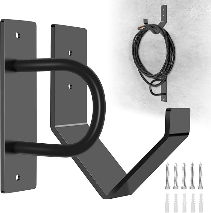 Battle Rope Wall Anchor Kit,Set with 1 Heavy Duty Battle Rope Wall Anchor and 1 Storage Hook,Battle