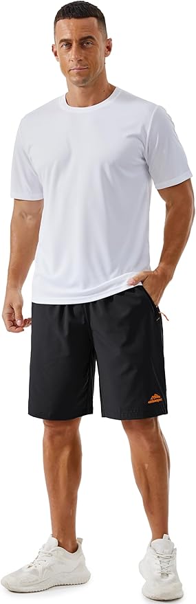TACVASEN Men's Running Athletic Shorts 9" Quick Dry Workout Gym Shorts Lightweight Summer Shorts 3