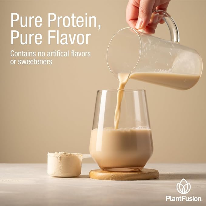 PlantFusion Complete Vegan Protein Powder - Plant Based Protein Powder With BCAAs, Digestive