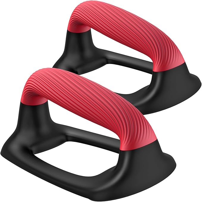 Kipika Push Up Bars, Pushup Stands With Thickened Soft Plastic Handle, Stable and Non-Slip Base
