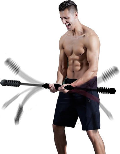 Upgraded Elastic Fitness Bar,Physical Therapy Equipment for Exercise Vibration Training,Fat Buring