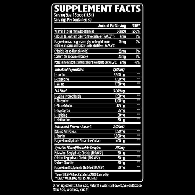 VMI Sports Aminogex Ultra | BCAA Powder | Amino Acids + Betaine and Glutamine | Amino Acid Post