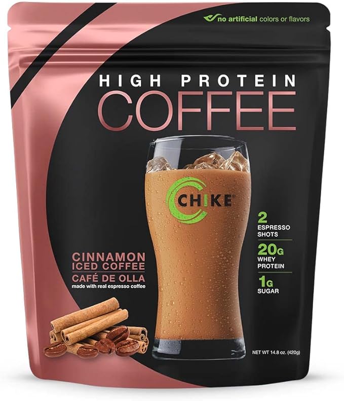 Chike Cinnamon High Protein Iced Coffee, 20 G Protein, 2 Shots Espresso, 1 G Sugar, Keto Friendly