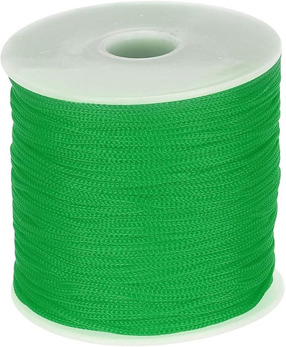 MECCANIXITY 1/16 Inch Polypropylene Rope Braided Ropes, 328ft Nylon Rope Hollow Utility Cord for