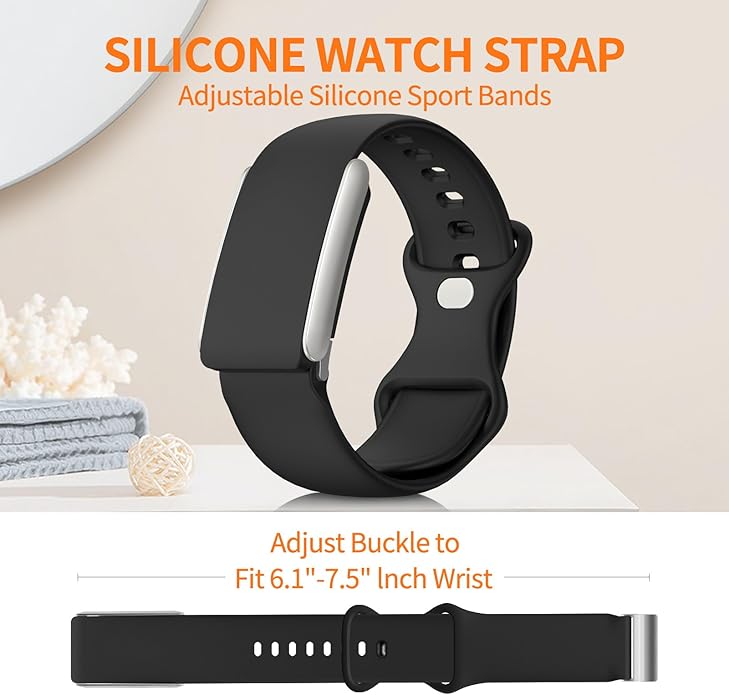 Band Compatible with WHOOP 5.0/MG SportFlex - ECG Strap, Soft Adjustable Silicone Waterproof