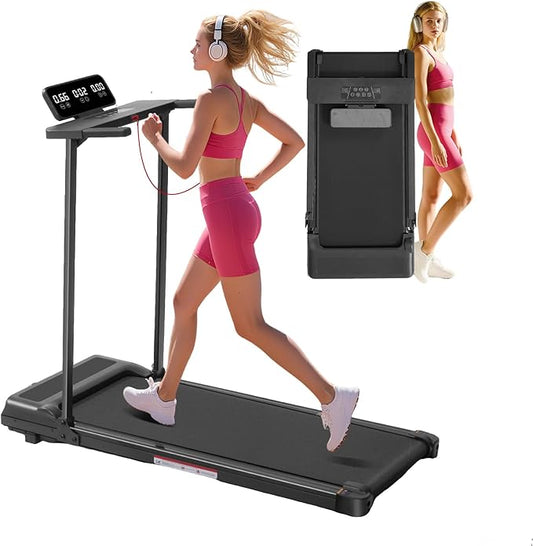 Walking Pad Treadmill with Handle Bar, Compact Portable Treadmills for Home Small, Electric Walking