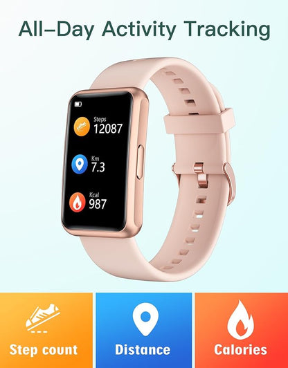 HUAKUA Fitness Tracker No Bluetooth No APP No Phone Needed, Fitness Watch for Men Women Parents