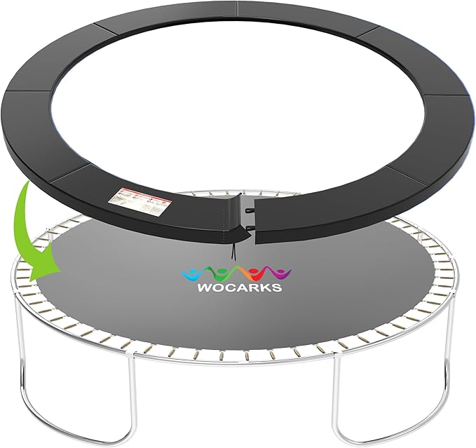 Trampoline Pad, 10ft 12ft 14ft Trampoline Replacement Safety Pad, Waterproof and Tear-Resistant
