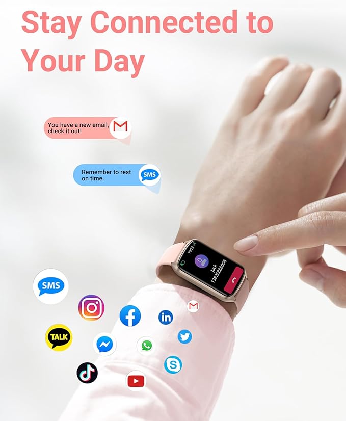 Health Fitness Tracker with 24/7 Heart Rate, Blood Oxygen, Blood Pressure, Sleep Tracker, 5ATM
