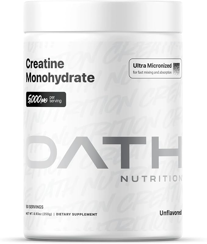Ultra Micronized Creatine Monohydrate Powder, Unflavored, Gluten Free, Non GMO, Creatine Powder for