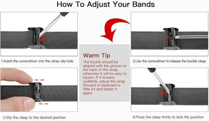 HOPMC Adjustable and Comfortable With Redmi Watch 4 Strap Metal Case 22mm Stainless Steel Mesh