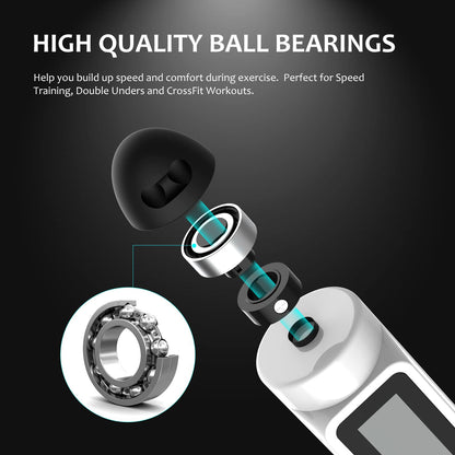 Jump Rope, H Handio Jump Rope with Counter, Workout Jumping Rope with Steel Ball Bearings