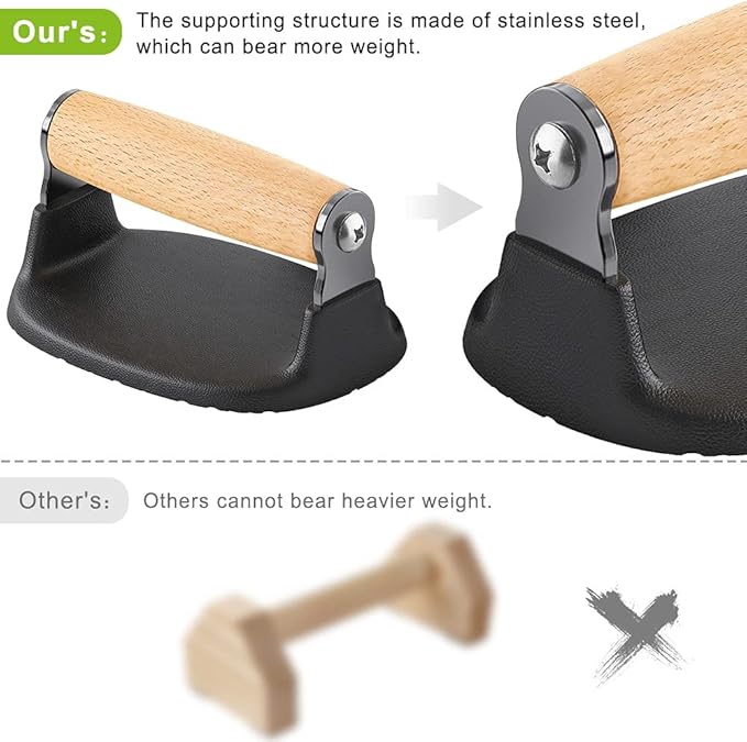 Dolibest Push Up Bars, Pushup Stands with Comfortable Push Up Handles, Bottom Anti-Slip Pad