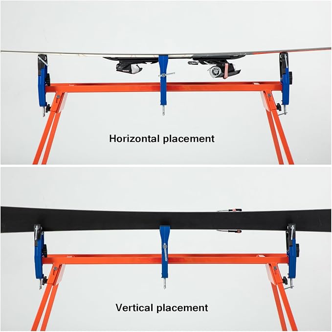 XCMAN Alpine Ski Vise PRO For Ski Tuning and Waxing Adjustable Angle and Height Durable and Stable