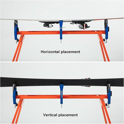 XCMAN Alpine Ski Vise PRO For Ski Tuning and Waxing Adjustable Angle and Height Durable and Stable