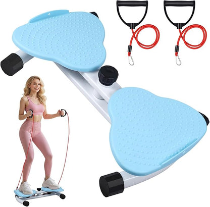 Waist Twister Machine, Ab Twister Board with Resistance Bands - 300 lbs Capacity Home Exercise