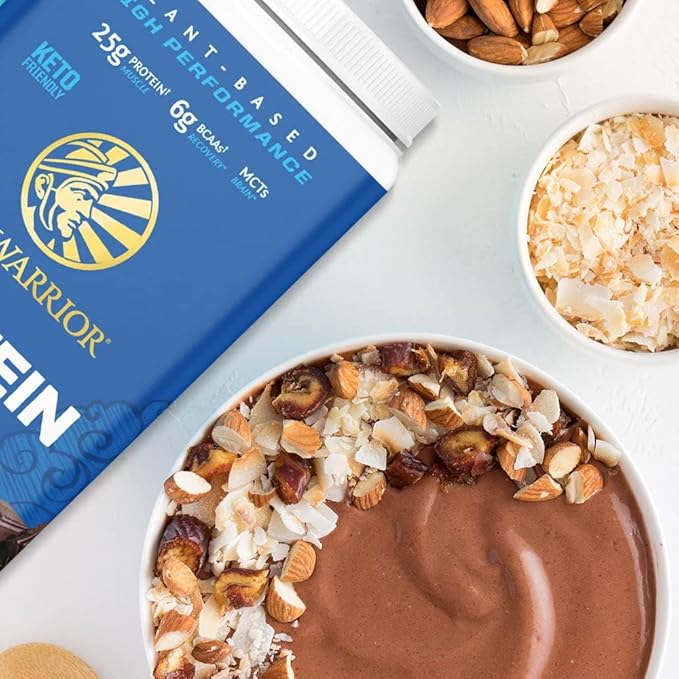 Organic Plant Based Protein Powder | Vegan Organic Protein Powder Chocolate Flavored with BCAA